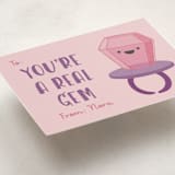 "You're a gem" - Classroom Valentines in Peony by Annie Holmquist - Detail