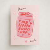 "My little soda pop" - Classroom Valentines in Strawberry by Ani Somi - Front