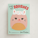 "Hugs & Squishes" - Classroom Valentines in Mint by Erica Krystek - Front