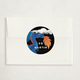 "Dragon" - Classroom Valentines in Navy by Alethea and Ruth - Matching Custom Sticker