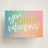 "You Shine, Valentine!" - Classroom Valentines in Sherbet by Olivia Goree - Front