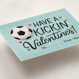 "Have a Kickin' Valentines" - Classroom Valentines in Powder Blue by Meagan Griffin - Detail