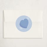 "Kind Heart" - Classroom Valentines in Chartreuse by Marabou Design - Matching Custom Sticker