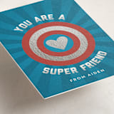 "Super Friend" - Classroom Valentines in Aquarium by Shari Margolin - Detail