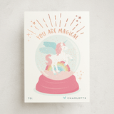 "Magic glitter unicorn" - Classroom Valentines in Candy by peetie design - Front