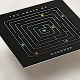 "Retro Maze" - Classroom Valentines in Ebony by Lori Wemple - Detail
