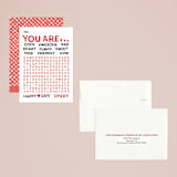 "Wonderful Words" - Classroom and Mailable Valentines in Apple by Jessie Steury - Assembled