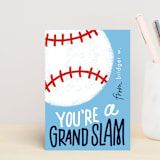 "Grand Slam" - Classroom and Mailable Valentines in Aquarium by Erin L. Wilson - Front