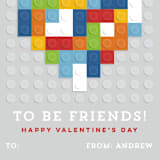 "Built to be friends" - Classroom and Mailable Valentines in Brights by Michelle Taylor - Close-Up