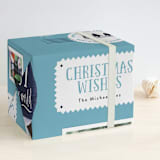 "Snow Globe Wishes" - Personalized Wrapping Paper in Glacier by Kelly Nasuta - Front