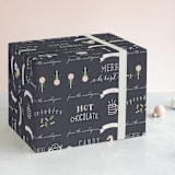 "Sugar Cookies" - Personalized Wrapping Paper in Chalkboard by Susan Brown - Front