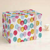 "Birthday Balloons" - Personalized Wrapping Paper in Magenta by Hooray Creative - Front