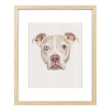 "Custom Printed Digital Pet Portrait, 8x10in., Painting Commission" - Commissioned Original Painting in yellow by The Pink Parakeet