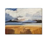 "5 x7 -Custom hand painted location painting" - Commissioned Original Painting in blue by AlisonJerry