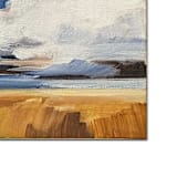 "5 x7 -Custom hand painted location painting" - Commissioned Original Painting in blue by AlisonJerry