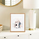 "Modern Family Portrait, framed 8x10, Digital Painting Commission" - Commissioned Original Painting in multicolor by Lauren Perkins