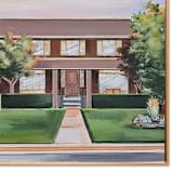 "Custom Home Painting w maple frame / 14x11" - Commissioned Original Painting in multicolorassorted-colors by AlisonJerry