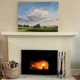 "Custom Landscape 36 x 48 Oil Painting Commission" - Commissioned Original Painting in green by Stephanie Goos Johnson