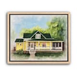 "Painterly House Portrait, 11x14", Painting Commission" - Commissioned Original Painting in multicolorassorted-colors by Holly Whitcomb