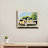 "Painterly House Portrait, 11x14", Painting Commission" - Commissioned Original Painting in multicolorassorted-colors by Holly Whitcomb