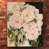 "Wedding Bouquet, 18 x 24 in, Painting Commission" - Commissioned Original Painting in multicolorassorted-colors by Ashley Myers