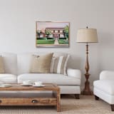 "Custom Home Painting Commission/ 10x8 x1.5" w/frame" - Commissioned Original Painting in multicolorassorted-colors by AlisonJerry