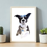 "Watercolor Dog Portrait, 9x12", Commission Painting" - Commissioned Original Painting in multicolorassorted-colors by Nate Abell