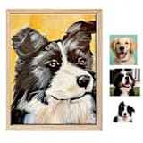 "Painted Pet Portrait, 11x14x.1.5", Commissioned painting" - Commissioned Original Painting in multicolorassorted-colors by AlisonJerry