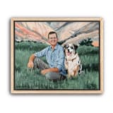 "Painterly People Portrait, 11x14", Painting Commission" - Commissioned Original Painting in multicolorassorted-colors by Holly Whitcomb