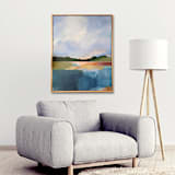 "Modern Landscape, 18 x 24 in., Commissioned Painting" - Commissioned Original Painting in multicolorassorted-colors by AlisonJerry