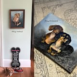 "Pet Portrait, 18 x 24 in, Painting Commission" - Commissioned Original Painting in multicolorassorted-colors by Ashley Myers