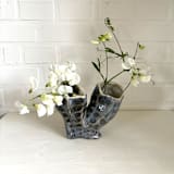"Two cylinder vase" - Commissioned Original Sculpture in multicolorassorted-colors by Nina Leth