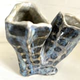 "Two cylinder vase" - Commissioned Original Sculpture in multicolorassorted-colors by Nina Leth