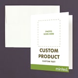 "Portrait" - Bachelorette Party Thank You Cards in Charcoal by Minted - Front