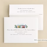 "Rainbow Row Weekend" - Bachelorette Party Thank You Cards in Cloud by Becky Nimoy - FREE Recipient Addressing