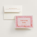 "Tropical Getaway" - Bachelorette Party Thank You Cards in Roses by Pati Cascino - Card with Envelope