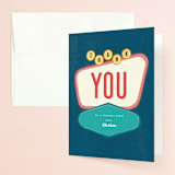 "Vintage Sign" - Bachelorette Party Thank You Cards in Velvet by Cindy Reynolds - Front