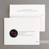 "Neon Lights" - Bachelorette Party Thank You Cards in Tuxedo by Jennifer Postorino - FREE Recipient Addressing