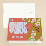 "Wild Child" - Bachelorette Party Thank You Cards in Azalea by Jenna Holcomb - Front