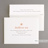 "Label" - Bachelorette Party Thank You Cards in Peach by Morgan Kendall - FREE Recipient Addressing