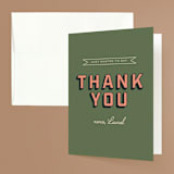 "Camp Bach" - Bachelorette Party Thank You Cards in Fern by taylorVdesign - Front
