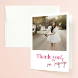 "vintage cake" - Bachelorette Party Thank You Cards in Rosebud by Cass Loh - Front