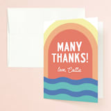 "Laid Back" - Bachelorette Party Thank You Cards in Sunset by Emily Sabol Goss - Front