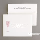 "Champagne Celebration" - Bachelorette Party Thank You Cards in Champagne by Angela Thompson - FREE Recipient Addressing