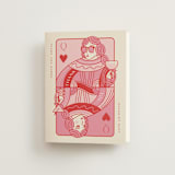 "The Queen" - Bachelorette Party Thank You Cards in Rose by Jenna Holcomb - Front