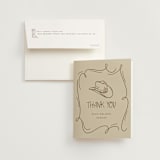 "Boots, Beers, and Bubbly" - Bachelorette Party Thank You Cards in Sand by Cindy Reynolds - Card with Envelope