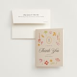 "Coast" - Bachelorette Party Thank You Cards in Almond by Melanie Kosuge - Card with Envelope