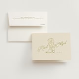 "Calia " - Bachelorette Party Thank You Cards in Caribbean Citrus by Ani Somi - Card with Envelope