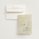 "Coastal Drift" - Bachelorette Party Thank You Cards in Caribbean Citrus by Pixel and Hank - Card with Envelope