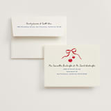 "Mon cherie" - Bachelorette Party Thank You Cards in Cherry by Creo Study - FREE Recipient Addressing